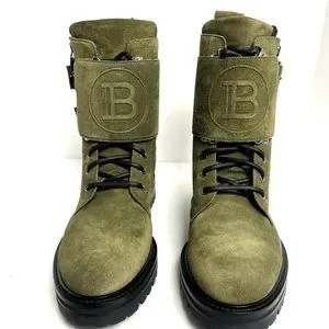 Balmain Mens Phil Ranger Boot Green Size EU42 M US9 Balmain Boots for Men | eBay main image 4